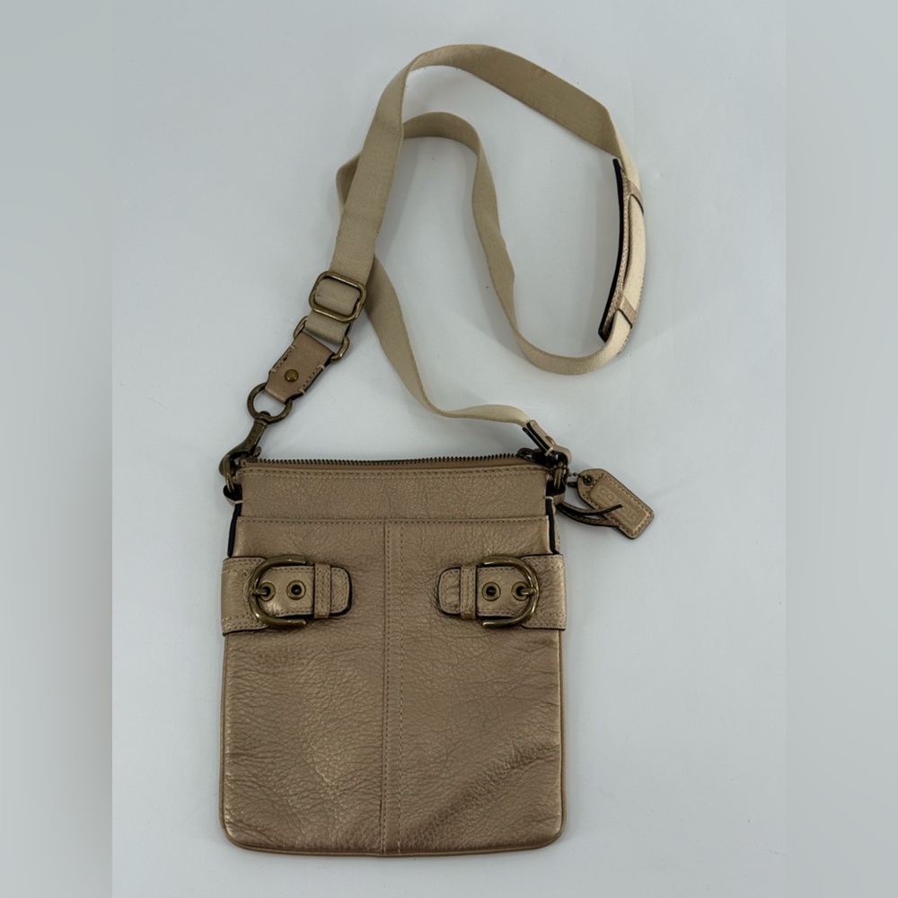 Coach Gold Metallic‎ Crossbody Purse